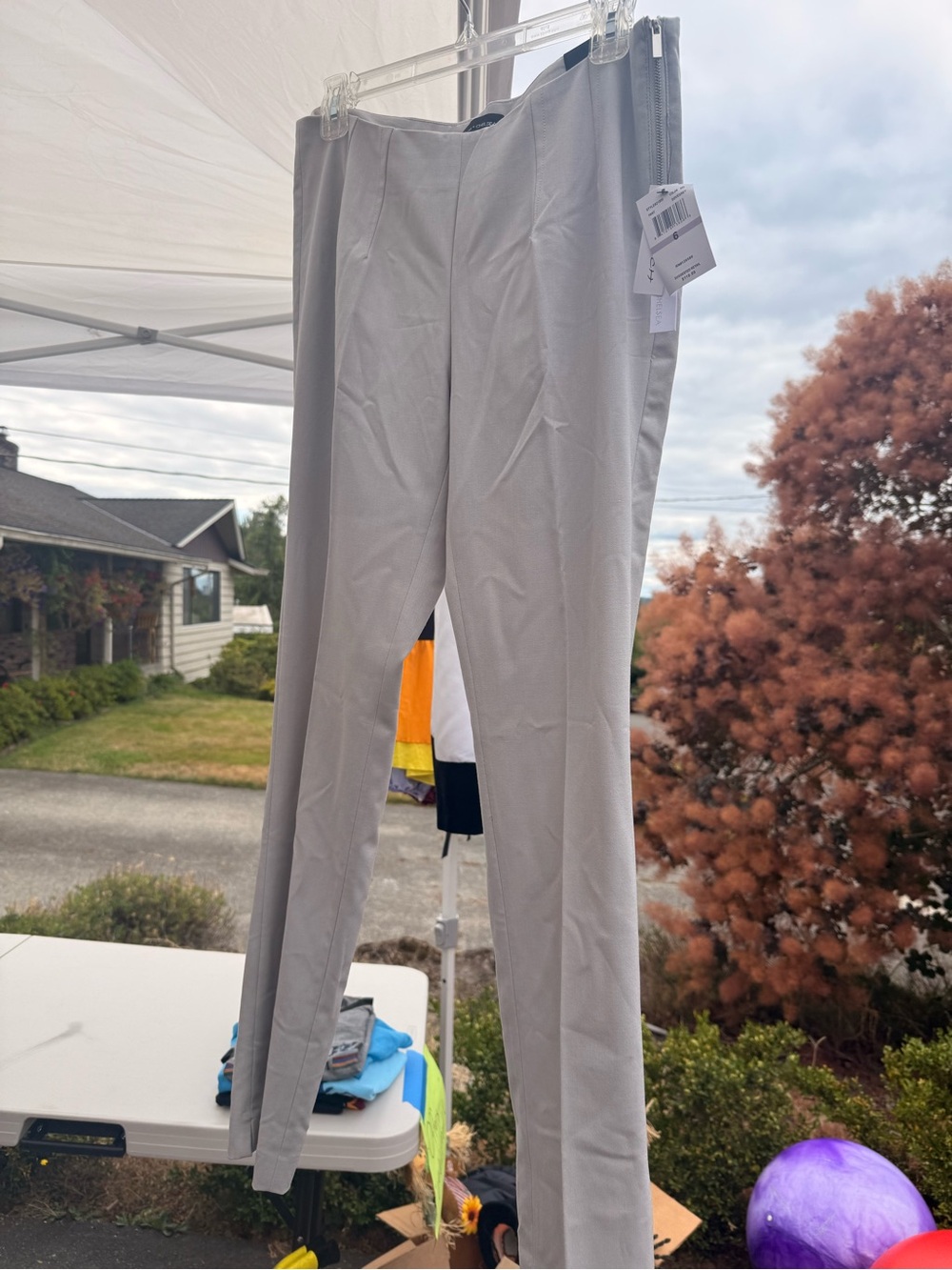 Amanda & Chelsea Women's Light Gray Dress Pants